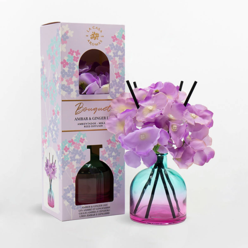MIKADO BOUQUET AMBER & GENGIBRE LILY Ambientador 170ML. A CASA DOS AROMAS