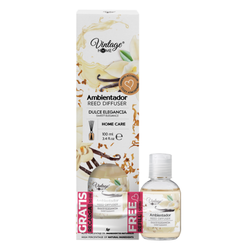 Ambientador MIKADO SWEET ELEGANCE 100+50ML.(€1,55 UNIDADE) PACK 12 VINTAGE