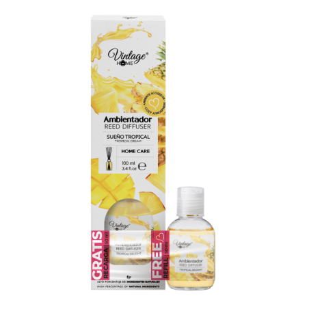 MIKADO TROPICAL DREAM AIR FRESHENER 100+50ML.(€1.55 UNIT) PACK 12 VINTAGE