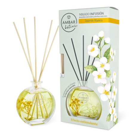 MIKADO BOTÂNICO JAZMIN BRANCO 75ML. ÂMBAR