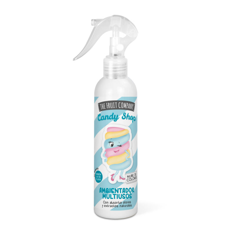 AFRESCADOR DE AR ​​EM SPRAY DE NUVEM COLORIDA 200ML. A EMPRESA DE FRUTAS