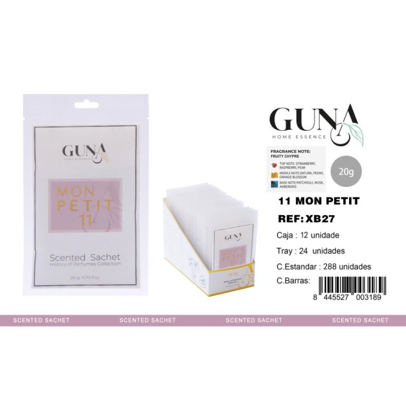 ENVELOPPE PARFUMÉE MON PETIT (0,99€ UNITÉ) PACK 24 GUNA HOME