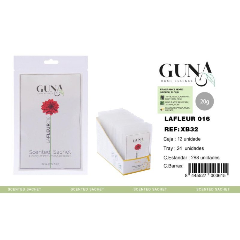 LA FLEUR SCENTED ENVELOPE (€0.99 UNIT) PACK 24 GUNA HOME