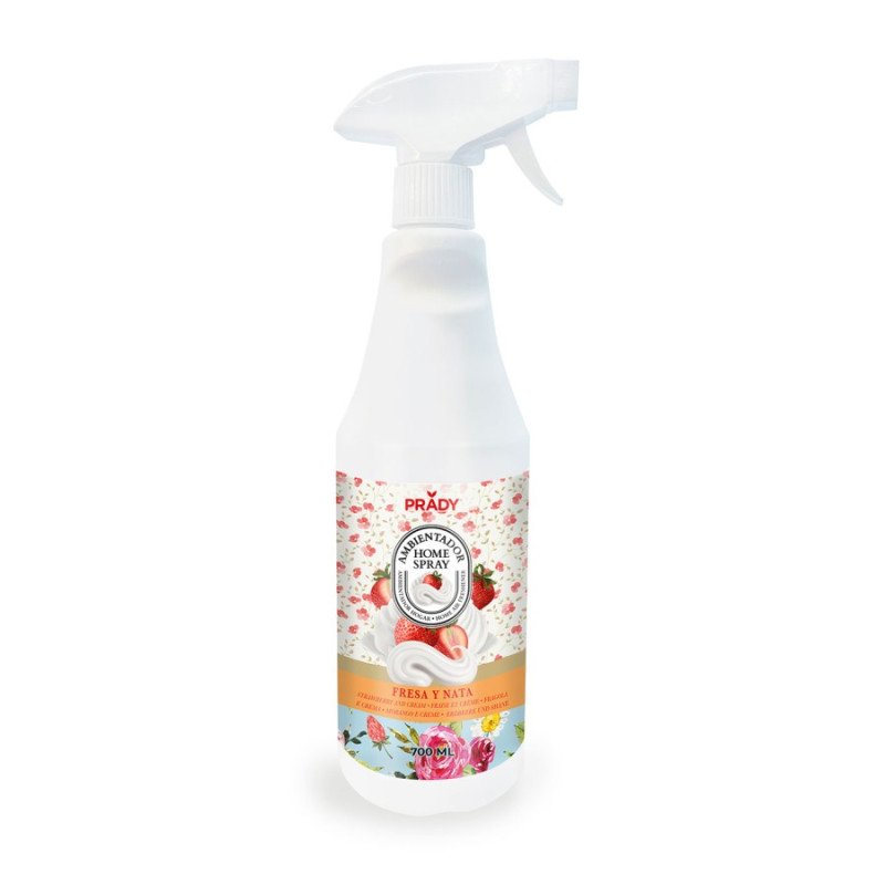 AFRESCADOR DE AR ​​MORANGO E CREME SPRAY 700ML. PRADY