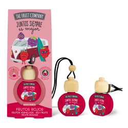 DÉSODORISANT D'AIR POUR VOITURE FRUITS ROUGES 5ML. (1,64 € UNITÉ) PACK 14 THE FRUITS COMPANY