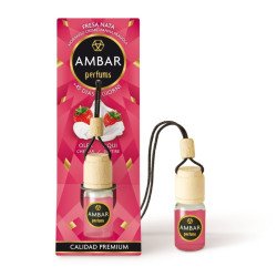 Désodorisant pour voiture à la crème de fraise 6,5 ml. (1,39€ UNITÉ) PACK 14 AMBRE