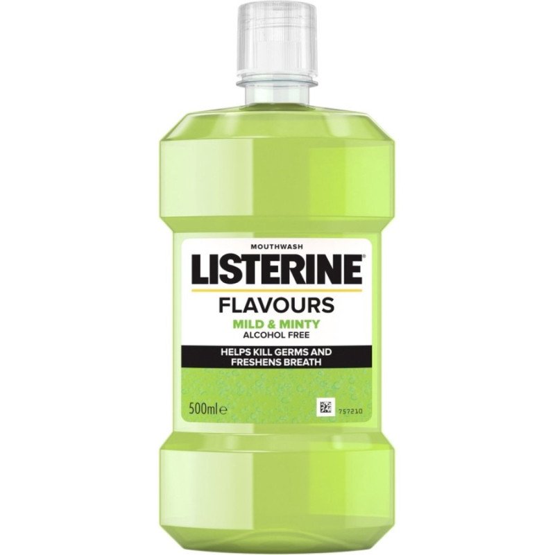 ENJUAGUE BUCAL MENTA SUAVE 500ML.(2.49€ UNIDAD) PACK 6 LISTERINE