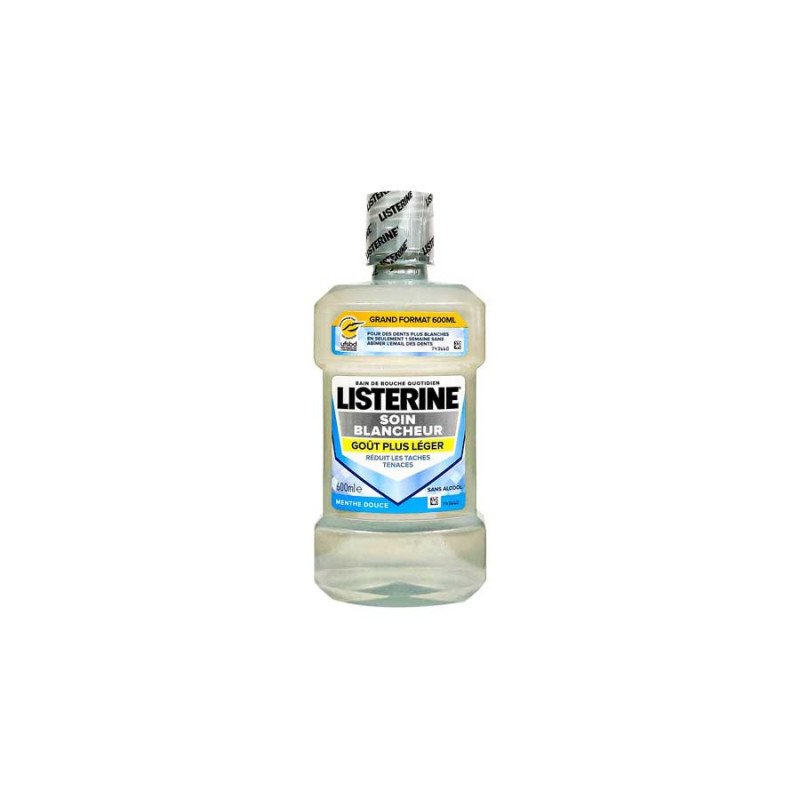 TRATAMENTO clareador bucal SABOR MAIS LEVE 600ML.(€2,49 UNIDADE) PACK 6 LISTERINE