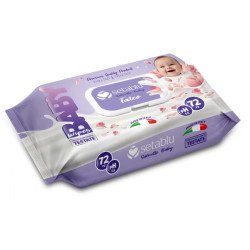 LINGETTES NETTOYANTES POUR BÉBÉ SETABLU TALC