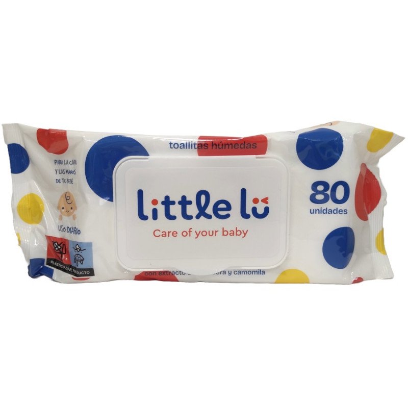 TOALHETES DE LIMPEZA PARA ROSTO E MÃOS LITTLE LU