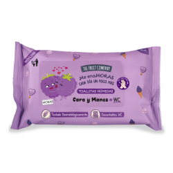 LINGETTES HUMIDES MAINS VISAGE ET TOILETTE (0,85€ UNITÉ) PACK 12 THE FRUIT COMPANY