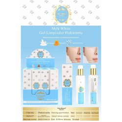 GEL DE LIMPEZA FACIAL HIDRATANTE BRANCO LEITE 200ML. BEIJO BELEZA