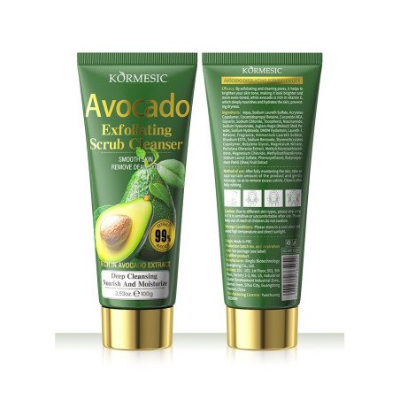 LIMPADOR FACIAL ESFOLIANTE DE ABACATE 100ML. CORMÉSICO