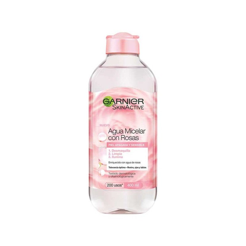 ÁGUA MICELAR COM ROSAS 400ML. GARNIER