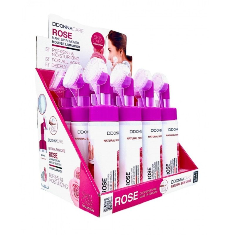 LIMPEZA FACIAL MOUSSE DE ROSA MOSQUETA 180ml. (2.09€ UNIDADE) PACK 12 D'DONNA