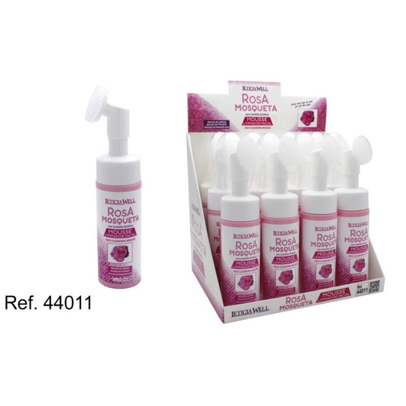 MOUSSE NETTOYANTE VISAGE À LA RIGIDE musquée 125ML. (1,89 € UNITÉ) PACK 12 PUITS LETICIA