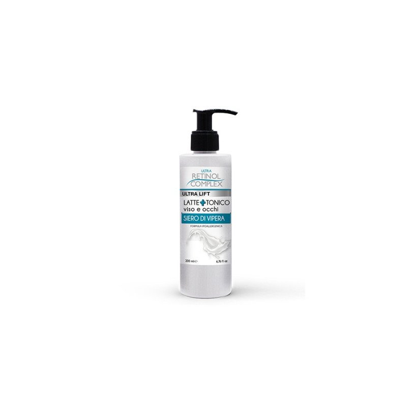 LEITE TÔNICO COM SUARO DE VIVORA 200ML. COMPLEXO DE RETINOL