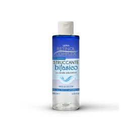 DÉMAQUILLANT BIPHASIQUE À L'ACIDE HYALURONIQUE 200ML. COMPLEXE DE RÉTINOL