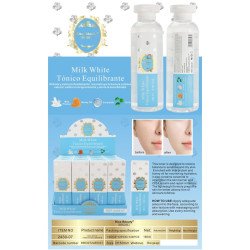 TONER FACIAL EQUILÍBRIO BRANCO LEITE 180ML. BEIJO BELEZA