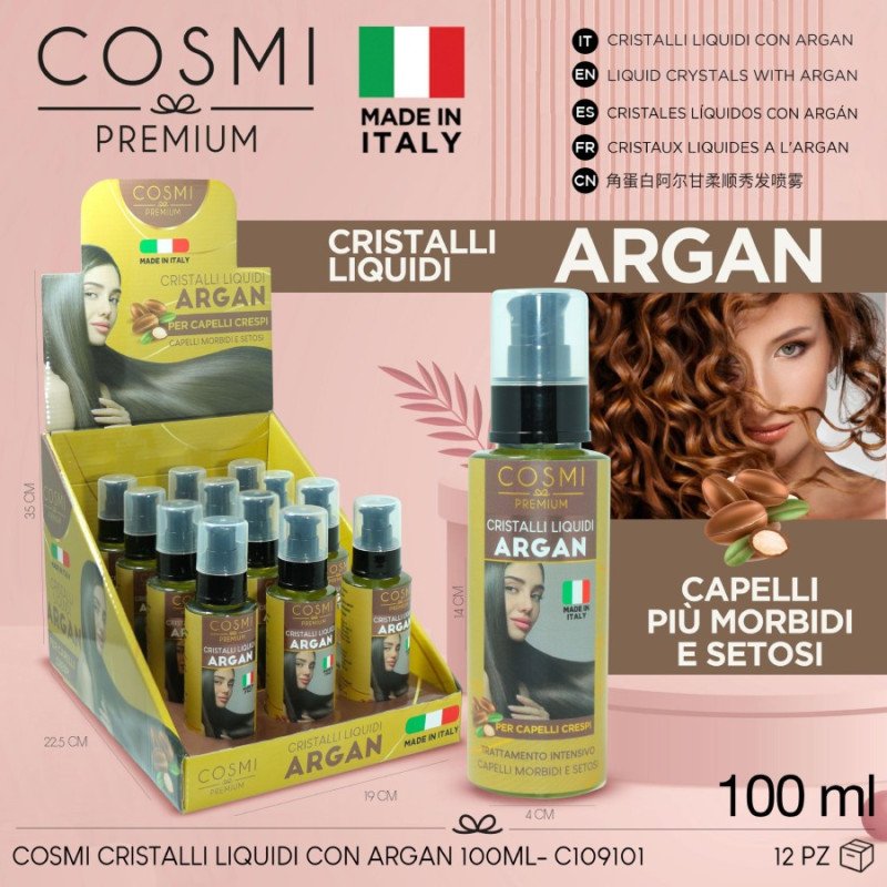 CRISTAIS LÍQUIDOS COM ARGAN 100ML. COSMI