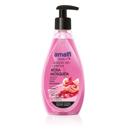 SABÃO CREME DE ROSA MOSQUETA 500ML. AMALFI