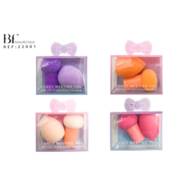 MAKEUP SPONGES SET(€0.85 SET)PACK 12 BEAUTIFUL FACE