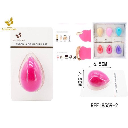 MAKEUP SPONGE ASSORTED COLORS (€0.79 UNIT) PACK 12 COCO
