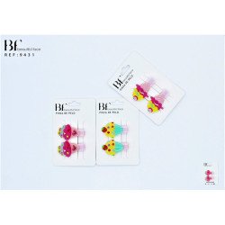 PINZA PARA CABELLO (0.50€ SET) PACK 12 COCO