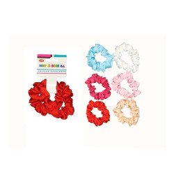 HAIR RUBBER ASSORTED COLORS (€0.41 SET) PACK 12 SETS NEW BOSS