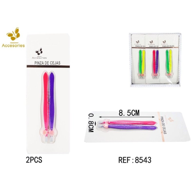 PINZA PARA CEJAS (0.6€ SET) PACK 12 COCO