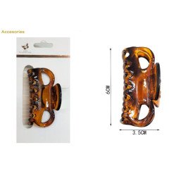 PINCE À CHEVEUX MARRON (0,41€ UNITÉ) PACK 12 COCO