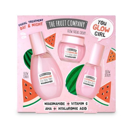 SET FACIAL GLOW RITUAL TONIC+CREAM+SERUM THE FRUIT COMPANY