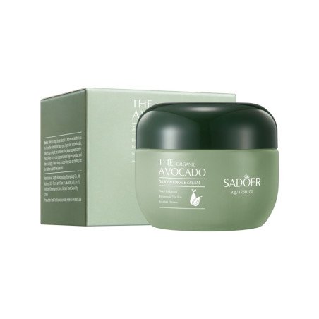 CRÈME HYDRATANTE SOYEUSE D'AVOCAT BIO 50ML. SADOER
