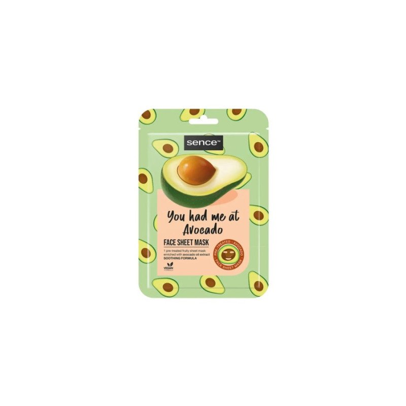 MASQUE VISAGE AVOCAT (0,75€ UNITÉ) PACK 12 SENCE