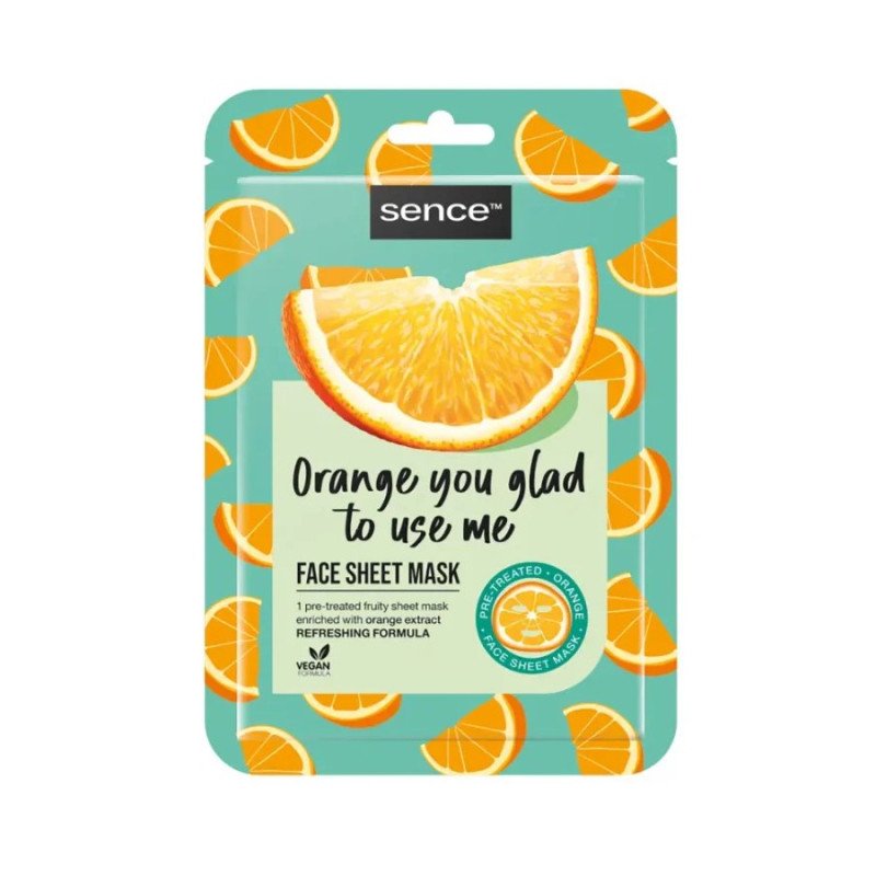 MASCARILLA FACIAL NARANJA(0.75€ UNIDAD) PACK 12 SENCE