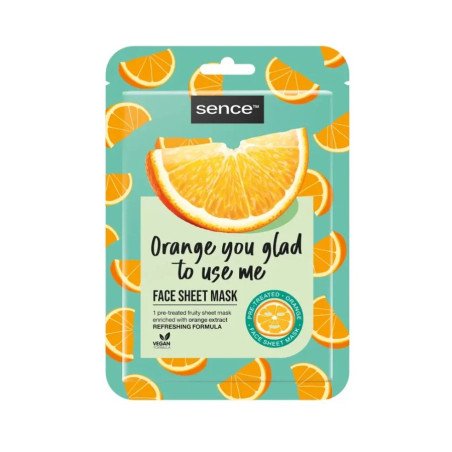MASCARILLA FACIAL NARANJA(0.75€ UNIDAD) PACK 12 SENCE