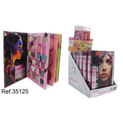 CONJUNTO DE MAQUIAGEM ARTÍSTICA LIVRO DE CORES LETICIA BEM