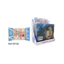 CONJUNTO DE MAQUIAGEM + ESPELHO E ESCOVA URBANA (4,75€ UNIDADE) PACK 6 LETICIA WELL