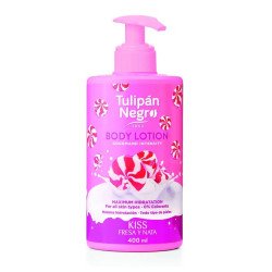 LAIT CORPS FRAISE ET CRÈME 400ML. TULIPE NOIRE
