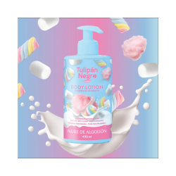LOTION POUR LE CORPS NUAGE DE COTON 400ML. TULIPE NOIRE