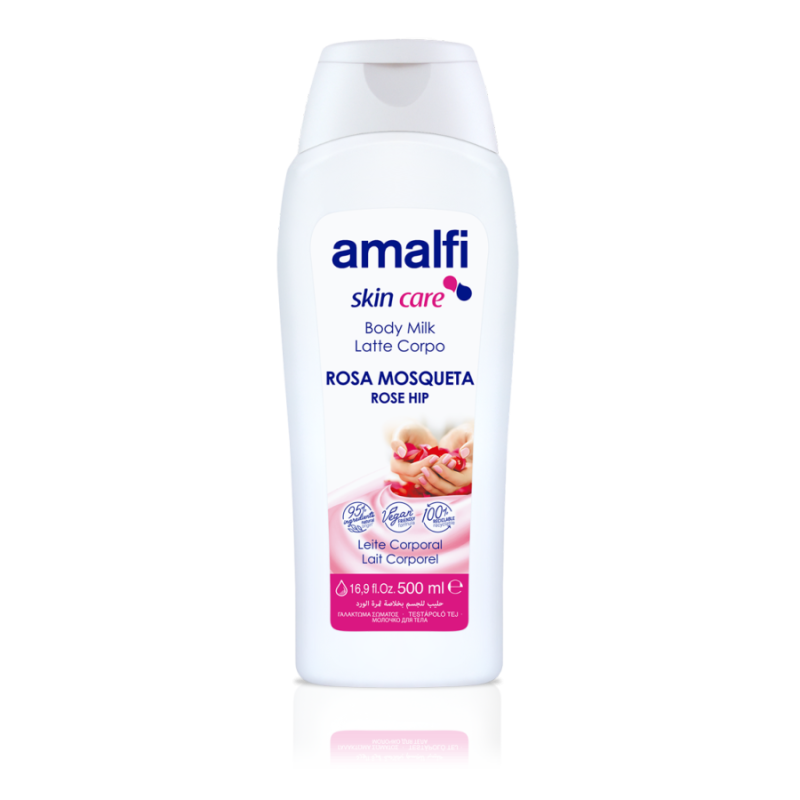 LEITE CORPORAL DE ROSA MOSQUETA 500ML. AMALFI