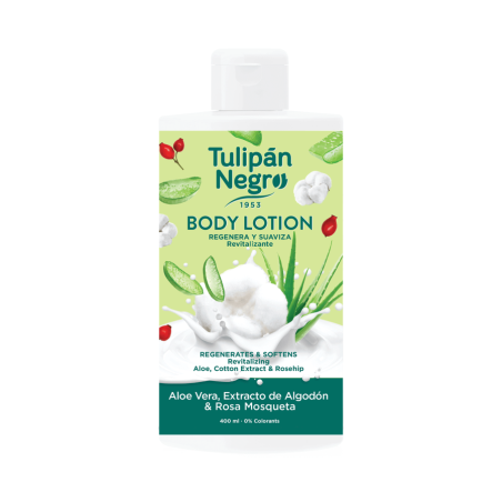 LOÇÃO CORPORAL ALOÉ VERA 400ML. TULIPA PRETA