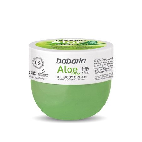 CREME CORPORAL EM GEL DE ALOE VERA 400ML. BABARIA