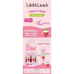 CRÈME MAINS FRAISE 30ML. (0,55€ UNITÉ) PACK 12 LOOK LOOK