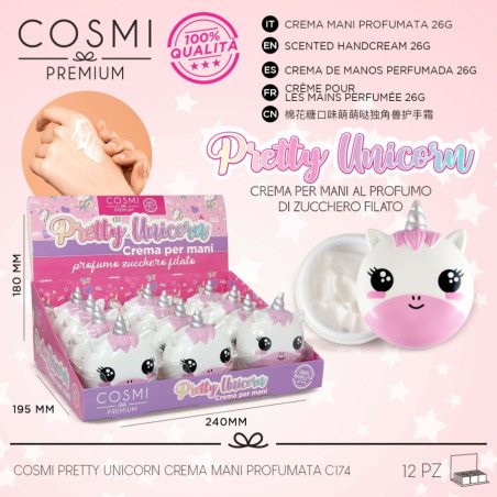 PRETTY UNICORN HAND CREAM 26GR.(€2.15 UNIT) PACK 12 COSMI