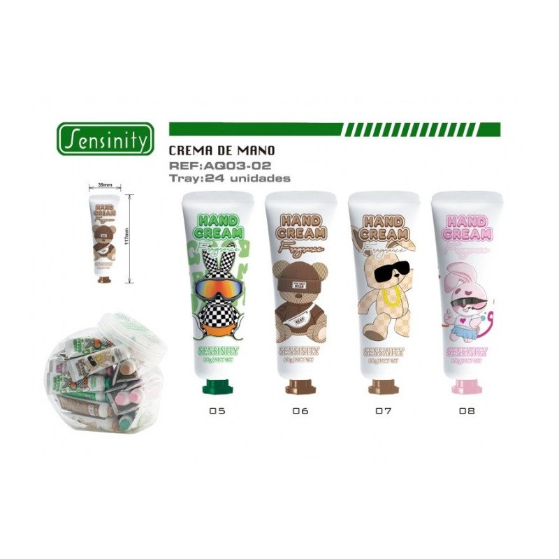 CRÈME POUR LES MAINS À LA GLYCERINE 30ML. (0,65 € UNITÉ) PACK 36 EASY PARIS
