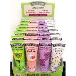 PRÉSENTOIR CRÈME MAINS ARÔMES ASSORTIS (1,15 € UNITÉ) PACK 28 THE FRUIT COMPANY