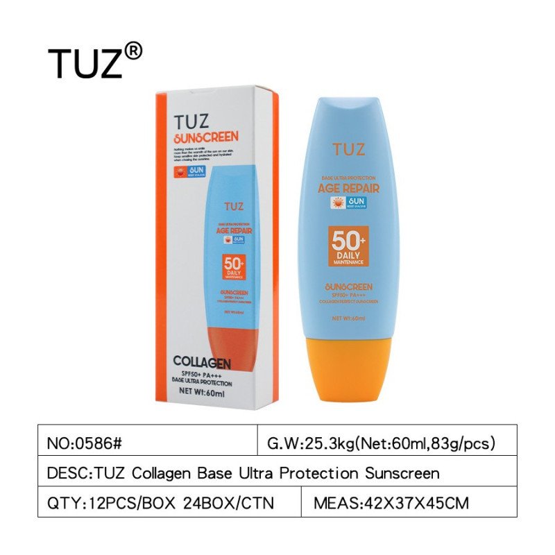 PROTECTOR SOLAR SPF50+ PA+++ CON COLAGENO 60ML. TUZ
