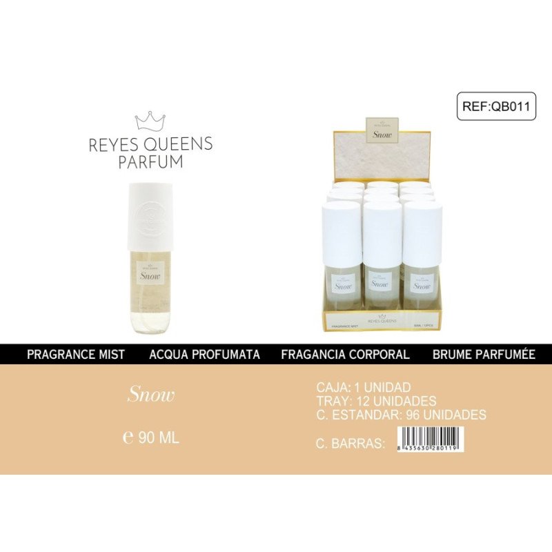 PARFUM CORPS PARFUM NEIGE 90ML. REINES ROIS