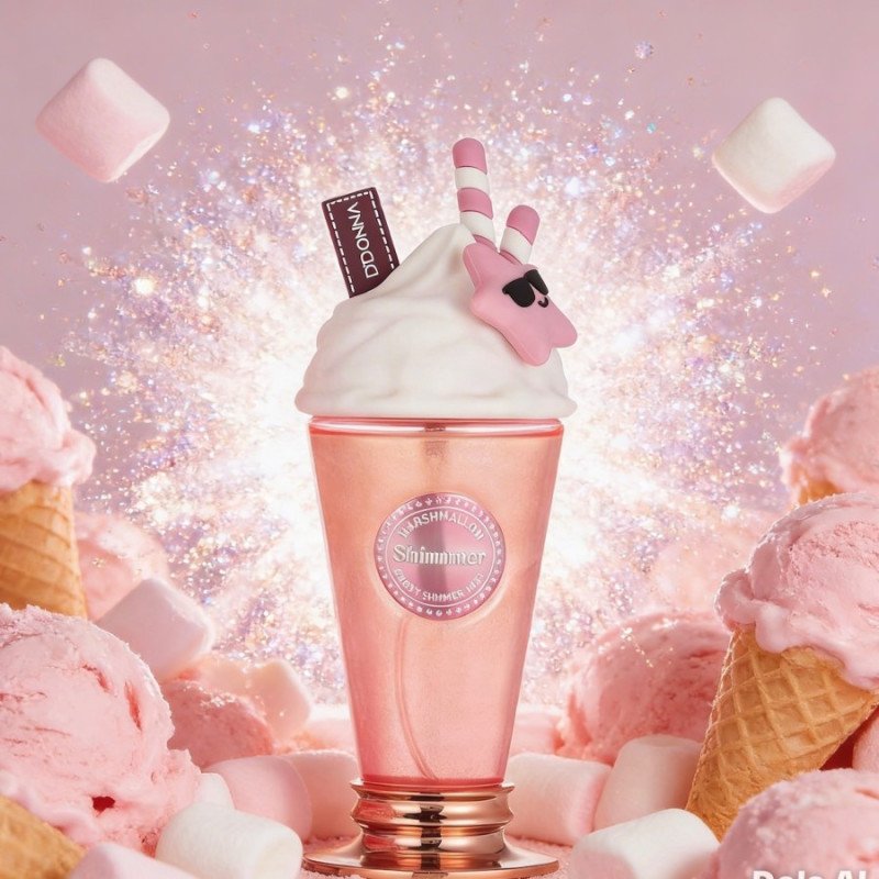 BODY MIST YUMMY! MARSHMALLOW SHIMMER 200ML. D'DONNA